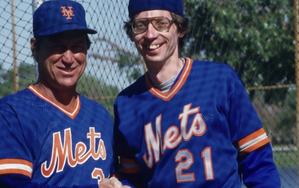 Darren Rovell on X: This Day In 1985: Art teacher Joe Berton shows up at  Mets spring training so photographer Lane Stewart can take pictures of him  with players for an SI