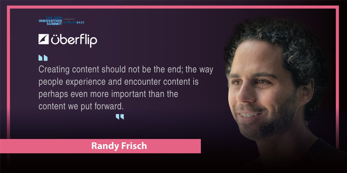 MarTechSeries's tweet photo. Randy Frisch, CMO, Uberflip, tells us what lessons a Content Marketing team can learn from attending the ABM Innovation Summit 2019. https://t.co/7PG8b7bEwK @randyfrisch @Uberflip @Demandbase #MarTech #Tech #Uberflip #ABMSummit #ABMCertified https://t.co/lDJpHRLRyN