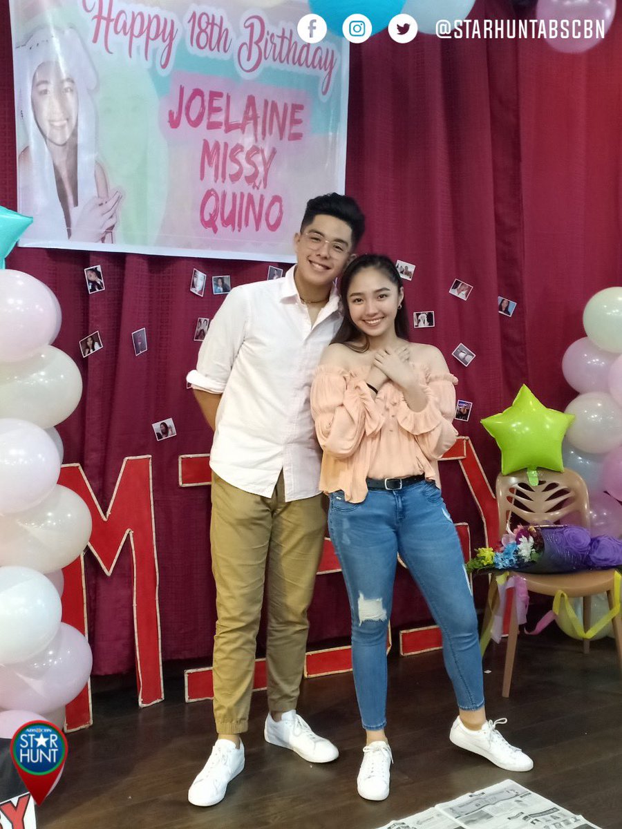 starhuntabscbn's tweet photo. LOOK: @m_quinoo’s advanced birthday celebration with family and fans! 🤩🥳 https://t.co/clLcxdQ5Jw