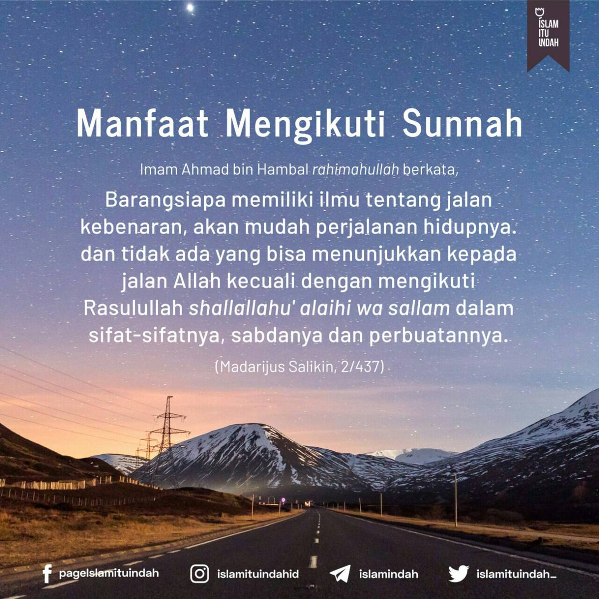 IslamituIndah_'s tweet photo. Sudah tau manfaat mengikuti sunnah Nabi ﷺ ? https://t.co/yZS6rCGmeN