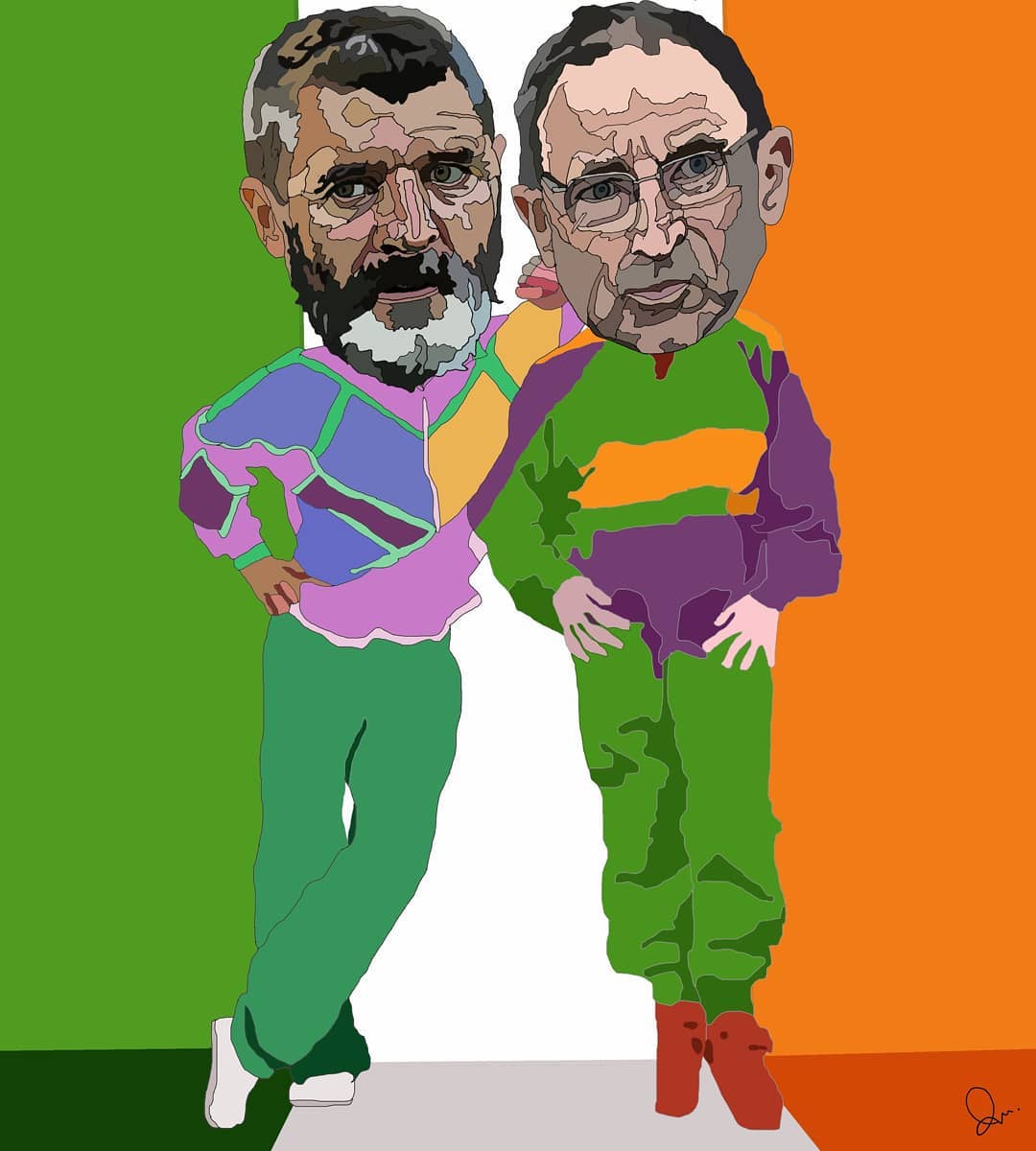 RAMkickabout's tweet photo. Happy paddy's day 🍀 🇮🇪 💚
.
.
.
#MartinOneill #RoyKeane #ireland #football #tracksuit #chucklebrothers #StPatricksDay #PaddysDay #PaddyNotPatty #Ireland #Irish #Green #proud #illustration #art #artwork #sport #footballfamily https://t.co/sgY0SqEsqO