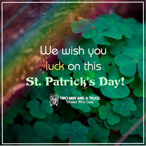 tmtvabeach's tweet photo. Happy St. Patrick's Day!!  Whether you're enjoy green beer at a parade, running a 5k or just trying to avoid getting pinched by wearing a touch of green- We hope you have the best day! #stpatricksday #moverswhocare #luckoftheirish #vabeach #tmtvabeach https://t.co/WyaHSumbtR