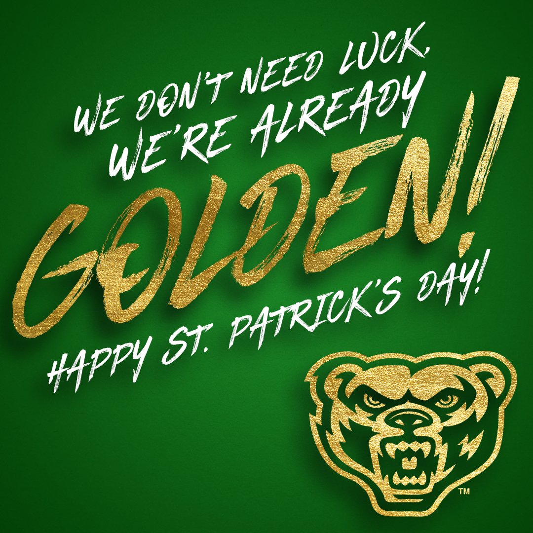 GoldenGrizzlies's tweet photo. 😎🍀

#WEARtheBEAR | #St.PatricksDay https://t.co/ivr7ZzlCnK