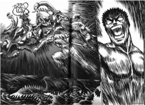 Go Nagai (creator of Devilman, Mazinger Z, Violence Jack) has been cited by Miura as the biggest overall influence on Berserk