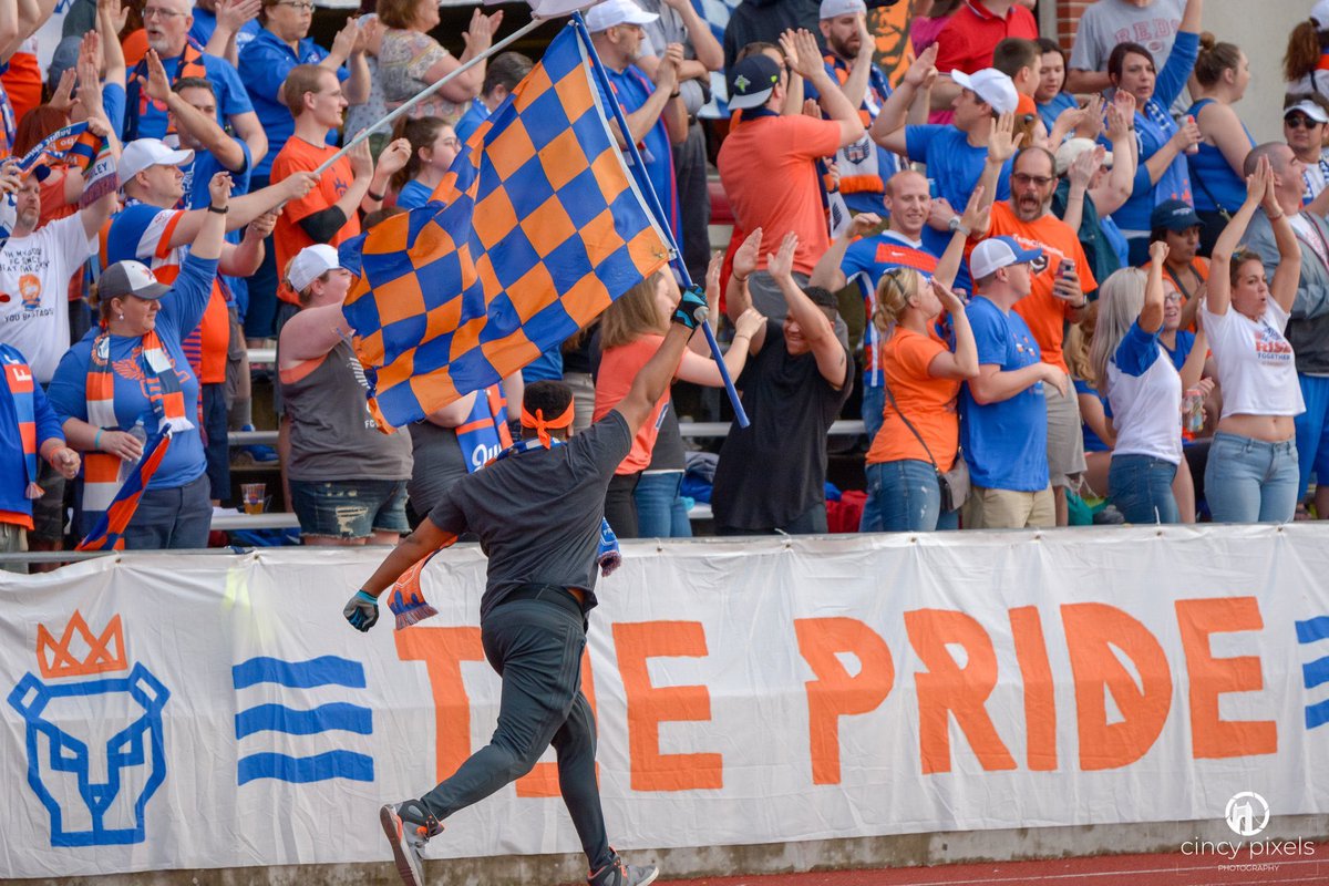 ThePrideCincy's tweet photo. We’ve been waiting for today since 2015. 

Through the ups and downs of @fccincinnati…

The chalk man videos and Djiby double-headers…

From singing out a rain delays behind the Bailey to wacky-waving men in Louisville…

It’s been a long road. But today, MLS comes to Cincy. https://t.co/lM6biMYWSD