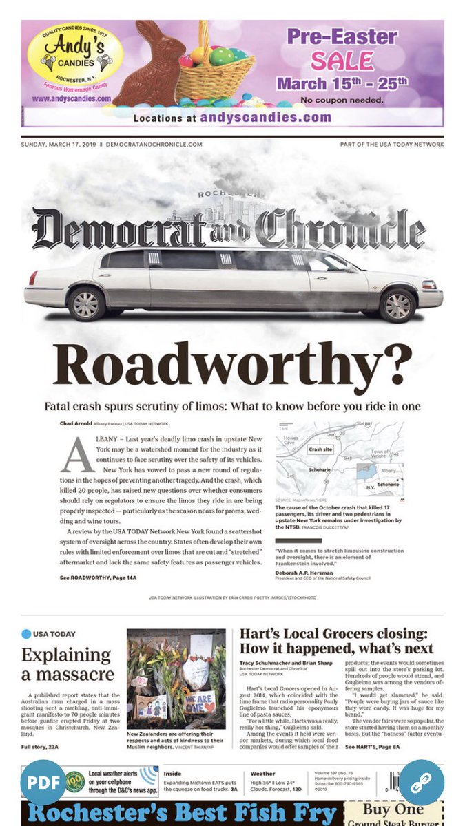 JoeSpectorNY's tweet photo. After most deadly crash in a decade, limo rules still haphazard as prom season nears https://t.co/TpxfJ4siCL via @DandC https://t.co/Xw3Vr4MiCx
