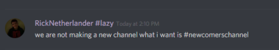 KingNightNL's tweet photo. admin i need a bit talk whit you we getting more and more people my feedback is this new comers channel and then you dont need to put slowmode on #minecraft or #offtopic in #minecraftdiscord pls im done whit this and i do not say only my but everyone @HelenAngel @MoonbootMurphy https://t.co/NGUxNAYtNW