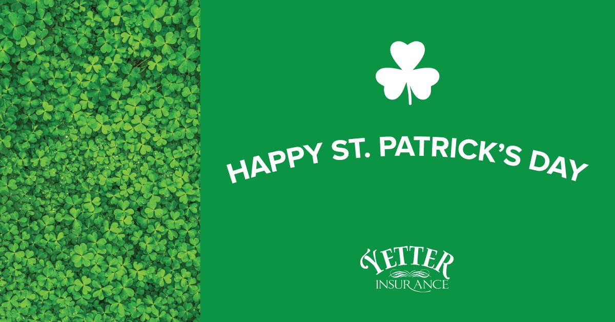 yetterins's tweet photo. ☘️ Wishing you all the luck of the Irish. 😉 🍀 #YetterInsurance #YetterCares https://t.co/iltYXBk98r