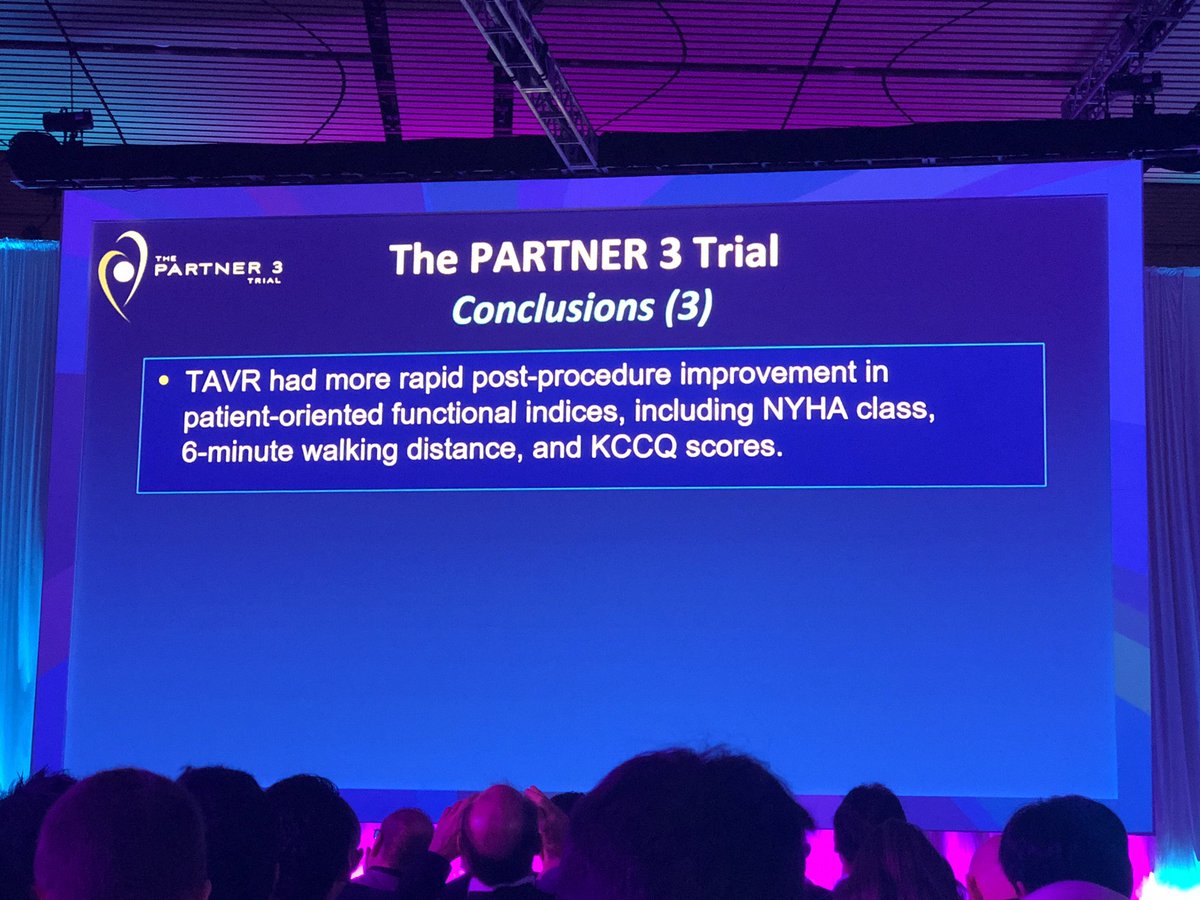 Congratulations to the #PARTNER3 investigators for incredible results #ACC19 #Edwards