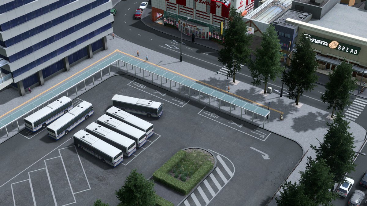 Tokachi バスターミナル出来たー Citiesskylines