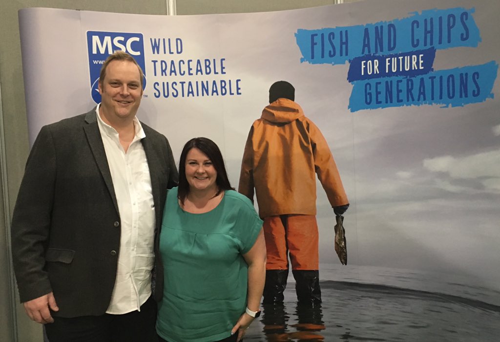 SethMcCurry2's tweet photo. Thanks for stopping by @KrispiesExmouth #FryIT2019 #sustainable #fishandchips @MSCintheUK https://t.co/c500PVvlDF