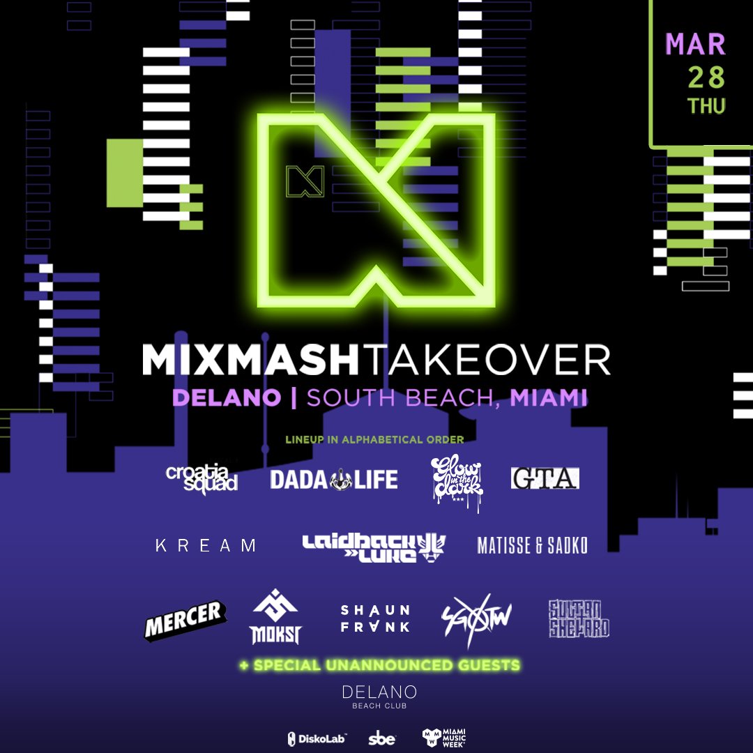 ElectricLoveLLC's tweet photo. It's party time! Who is joining us for some sick #miamimusicweek parties? For the best prices buy early and buy online. Here's the link--> https://t.co/uLLjdzvZ6f #ultra2019 #diskolab #wmc2019 https://t.co/0bo505mVgI