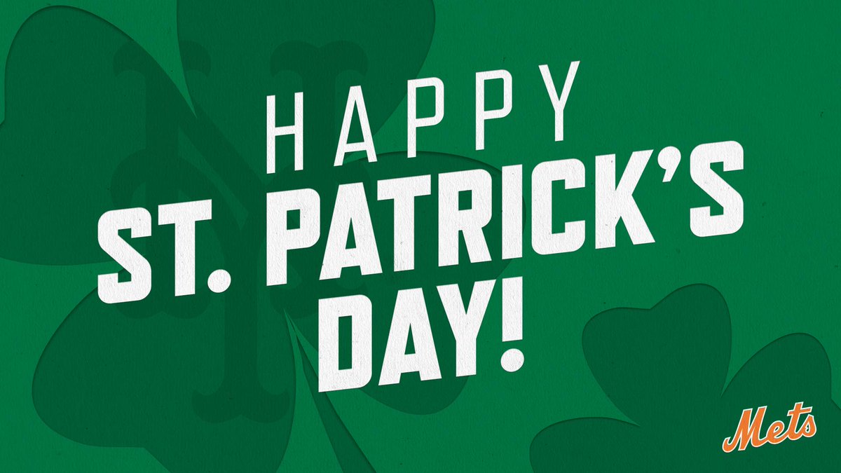Why should you never iron a 4-leaf clover? You don’t want to press your luck! 🍀

Happy #StPatricksDay <a href="/Mets/">New York Mets</a> fans!