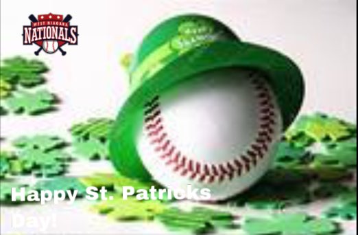 WestNiagaraBall's tweet image. Happy St. Patrick’s Day!
#StPatrickDay #baseballkids #grimsby #winona #westlincoln