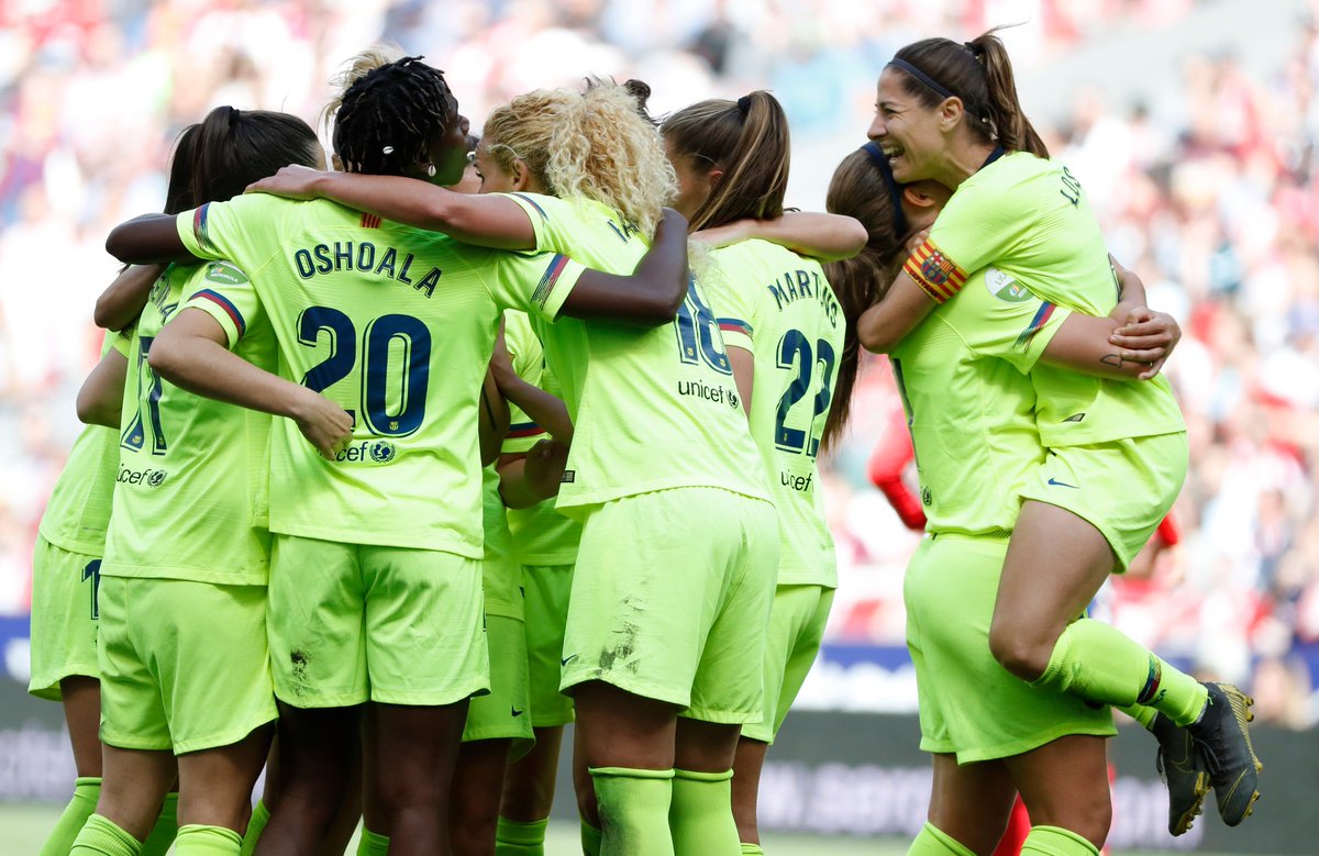mundodeportivo's tweet photo. 💥 FINAL: ¡El Barça gana 0-2 al Atlético de Madrid en el Wanda Metropolitano y se coloca a 3 puntos de las colchoneras!
https://t.co/4fEE1jgTae #LigaIberdrola @LigaIberdrola #AtletiBarça https://t.co/lSn1yqWHVL