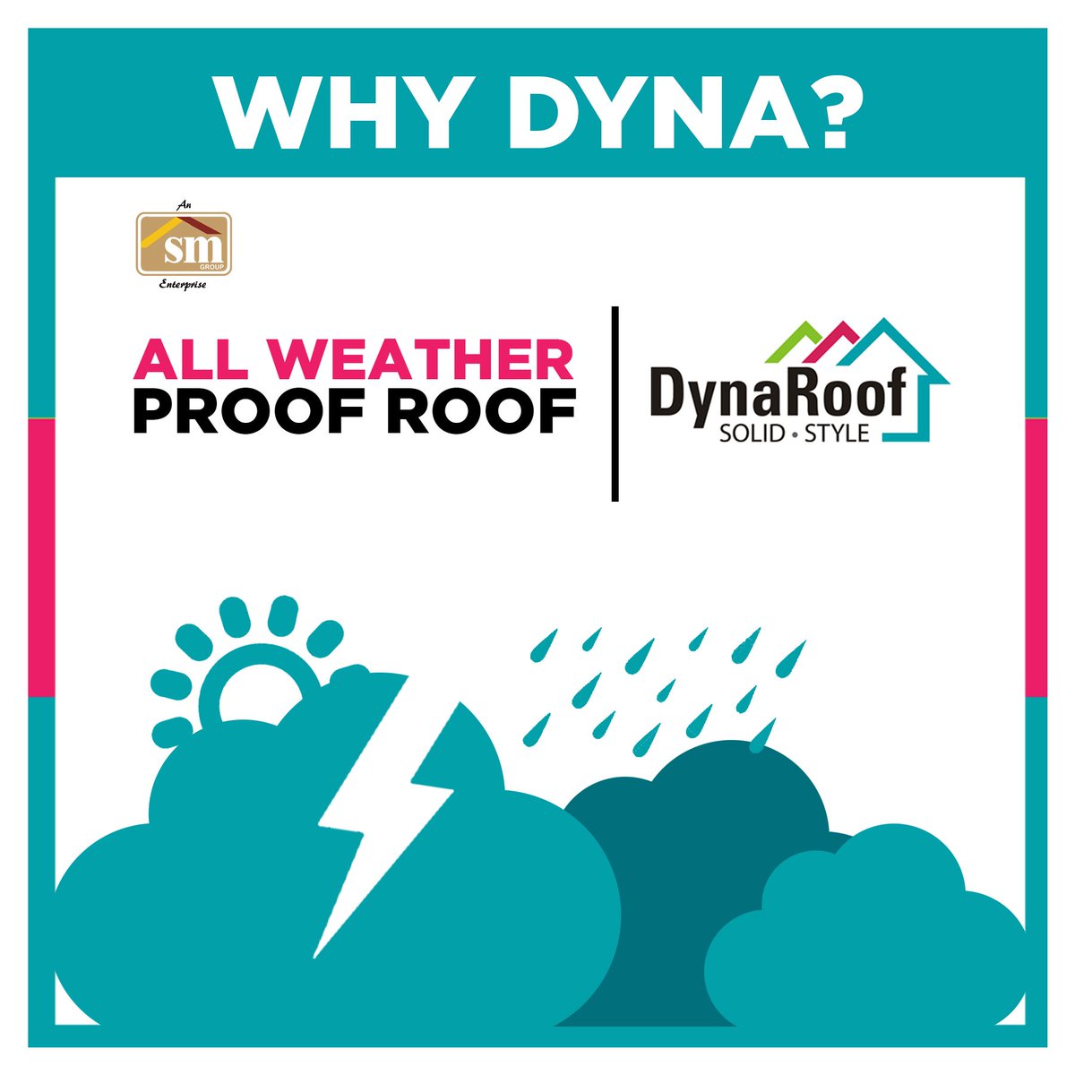 DynaRoofIndia's tweet photo. WHY DYNA?
ALL WEATHER PROOF ROOF.

Visit Us: https://t.co/Q1ZtuPZzqz

#dynaroof #weatherproofroof #roofing #roofingcompany #roofingservice #roof #housing #northeast #construction #realestate #buildingmaterials #SMGroup #Assam #anticorrosionsheets #metalroofing #roofers #roofsquad https://t.co/0roUA1o3dg