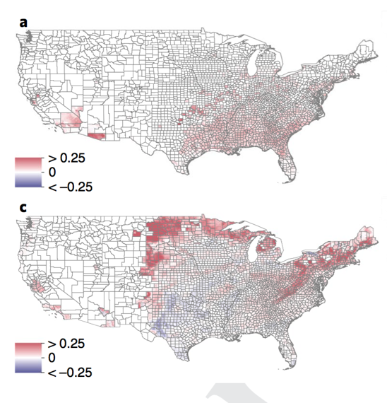 CityLab's tweet photo. Over the next 60 years, climate change will allow mosquitoes to move farther north in larger numbers. https://t.co/Yj9xUYj7um https://t.co/O4LtRw580f