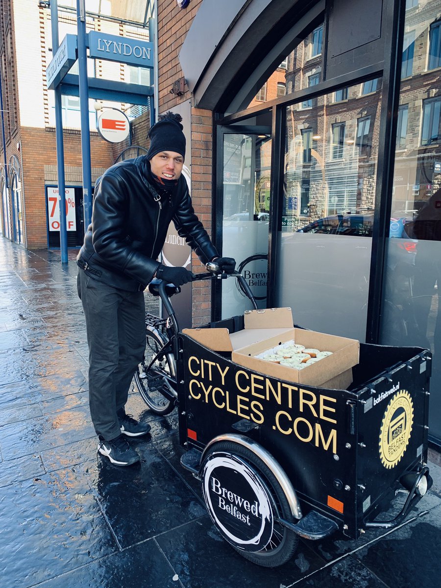 cafevaudeville's tweet photo. @belfasttandems @goQradio @love_belfast @BelfastLive #catchthemifucan #donuts #£1 ☘️ https://t.co/fowhVyNsdF
