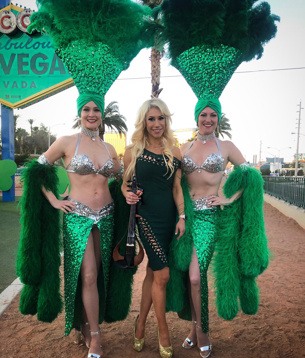 LydiaAnsel's tweet photo. Combining #Vegas &amp; #Irish #luck… wishing a happy St. Patrick’s to all! 🍀🌈✨
• • •
#DJViolinist #FemaleViolinist #FemaleArtist #FemaleDJ #fabulouslasvegas #HappyStPatricksDay #happy #lucky #fun #sunday #welcometofabulouslasvegas 💚 https://t.co/ivQGNqbdFl