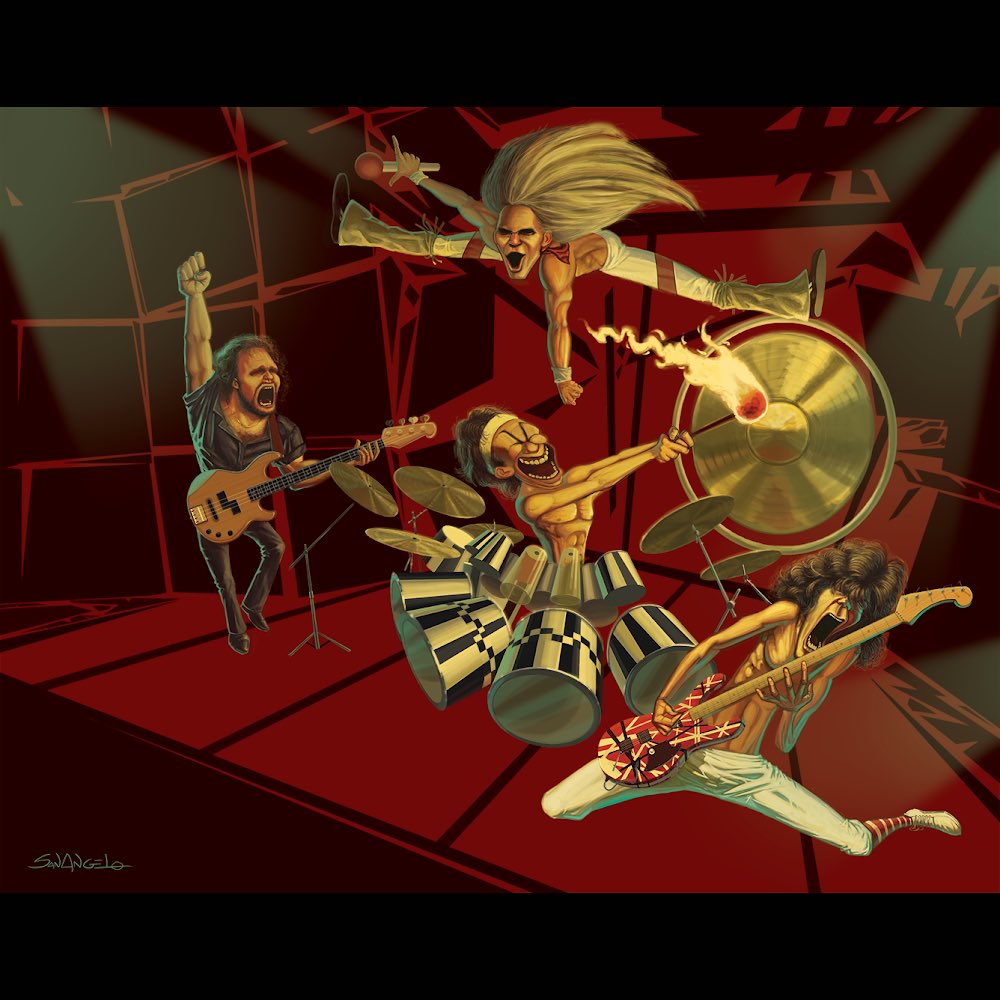 Van Halen - Fair Warning. A digital painting I did a few years back. davidsanangelo.com #vanhalen #davidleeroth #diamondave #edwardvanhalen #eddievanhalen #alexvanhalen #michaelanthony #shannonassociates ⁦<a href="/DavidLeeRoth/">David Lee Roth</a>⁩