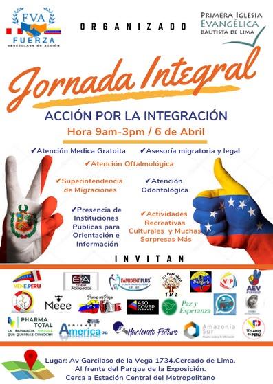 AbpPeru's tweet photo. Info completa: 6 de Abril de 9am a 3pm, Av Garcilaso de la Vega *frente al Parque de la Exposición* 🇻🇪🙌🏽🇵🇪 !!!Pásala!!! https://t.co/E9grro2PDP