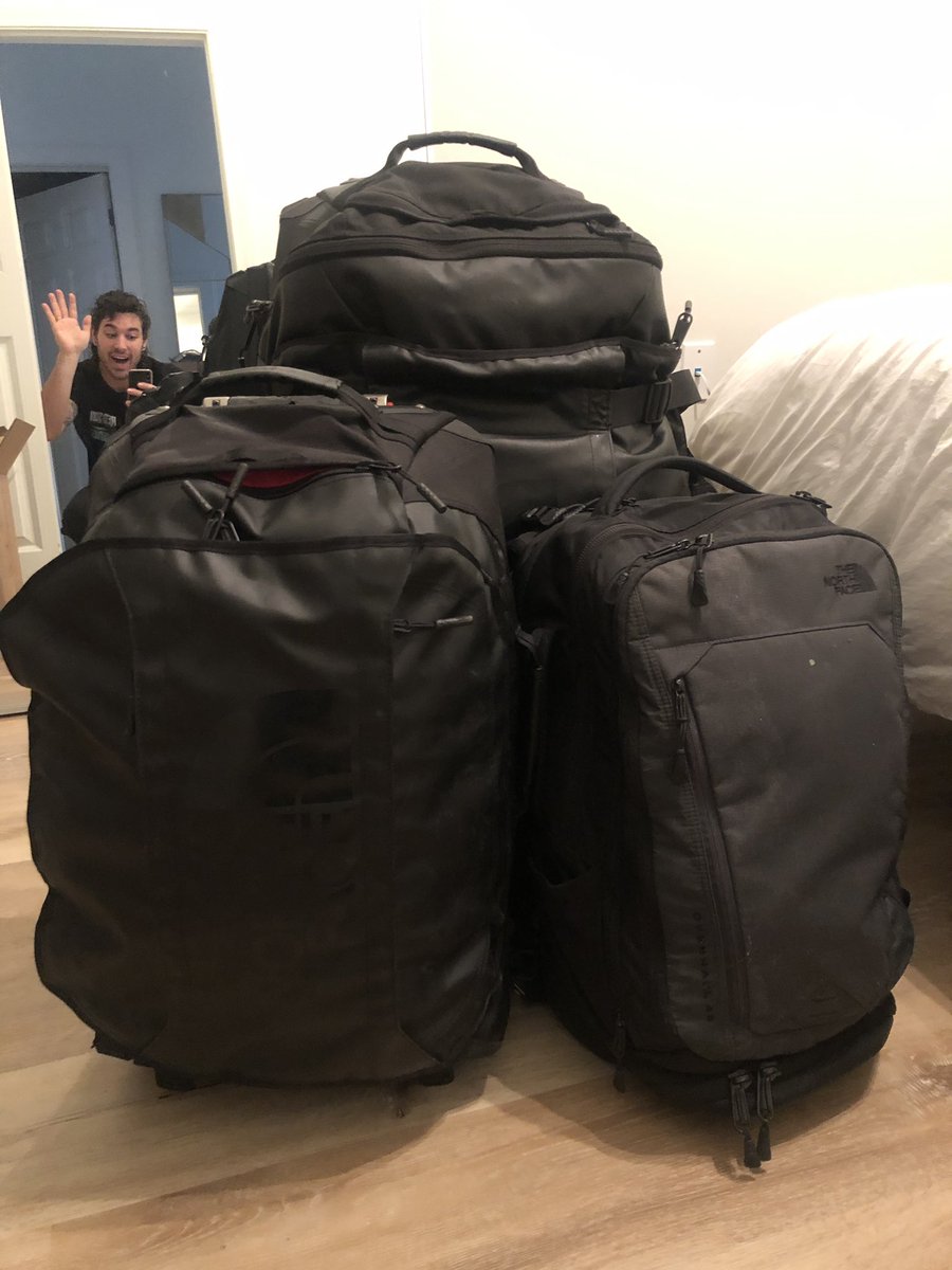 MikeProtich's tweet image. 3.... 4 amigos. Ready for The Peel tour. Had to pack some extra things for some extra things we're doing but you'll find out about that later. See ya 🔜 @redsunrising #wearethread