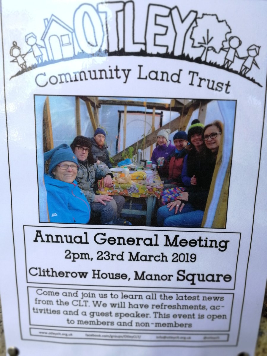 #Otley Community Land Trust AGM, 23rd March