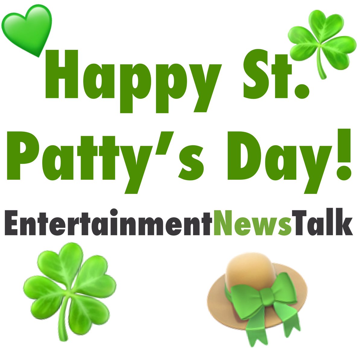 ENTNewsTalkTV's tweet photo. Kiss me... I’m part Irish! 💚

#HappyStPatricksDay #EntertainmentNewsTalk https://t.co/QtKI6glLM3