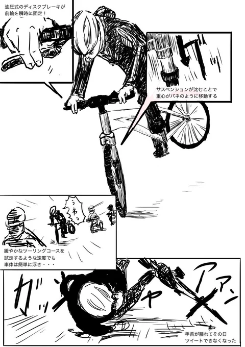 この活動でマウンテンバイクに乗らせてもらった。
ママチャリとの違いを身を以て実感できた。
#コルクラボマンガ専科 #マンガ日記 