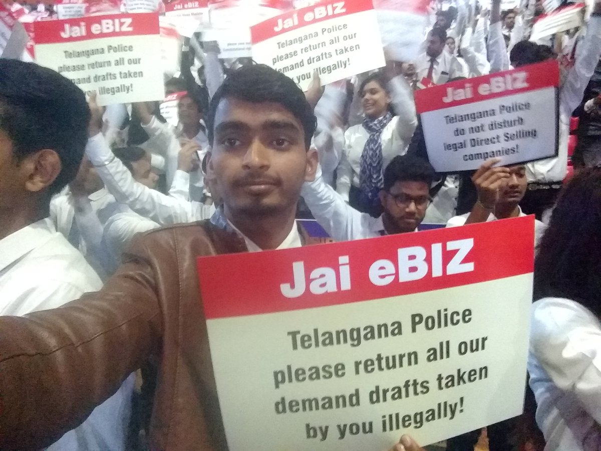 pawannagar609's tweet photo. What justification will be  given by telangana police for declaring ebiz as scam in press conference without orders of court ?

Does telangana police do not believe in direct selling guidelines??

Why arrests were made without Warrent?

@CYBERABADPOLICE https://t.co/sfa18njwsM