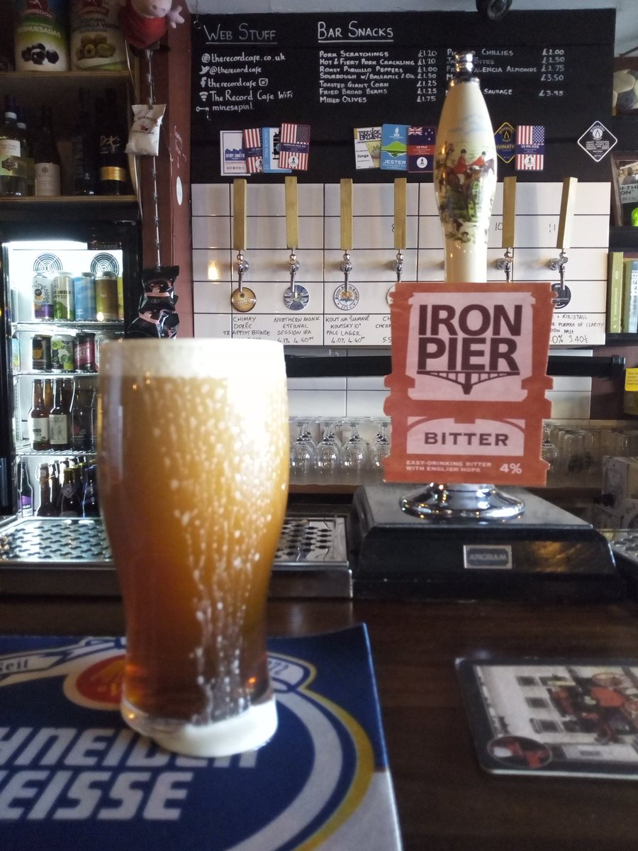 absurdlyso's tweet photo. back to the bitter #ironpier @TheRecordCafe #bradford #topoftown #bittersunday #bitter #nottwisted #notwist #notbitterwithatwist #justbitter #oliverywist #moreplease https://t.co/myt1xqNxIM