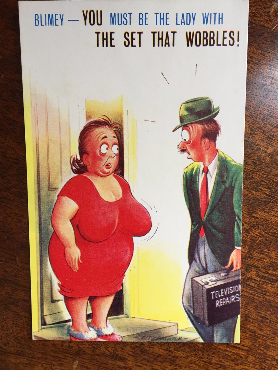 bea_lazy's tweet photo. Love vintage saucy humor!  The Brits did it best! Here are a few I just posted in my new Etsy Shop.
https://t.co/xmZ2H0u9kt
#Postcards #Vintage #Ephemera #Naughty #Humor #Humorous #BritishHumor https://t.co/MSmQiNc2zn