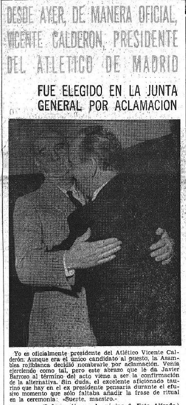 El 17.3.1964 D. Vicente Calderón fue elegido oficialmente presidente del @Atleti, por aclamación de la Junta General de Socios rojiblancos, iniciando el mandato más brillante de la historia del club.
#TalDiaComoHoy #HistoriaATM
