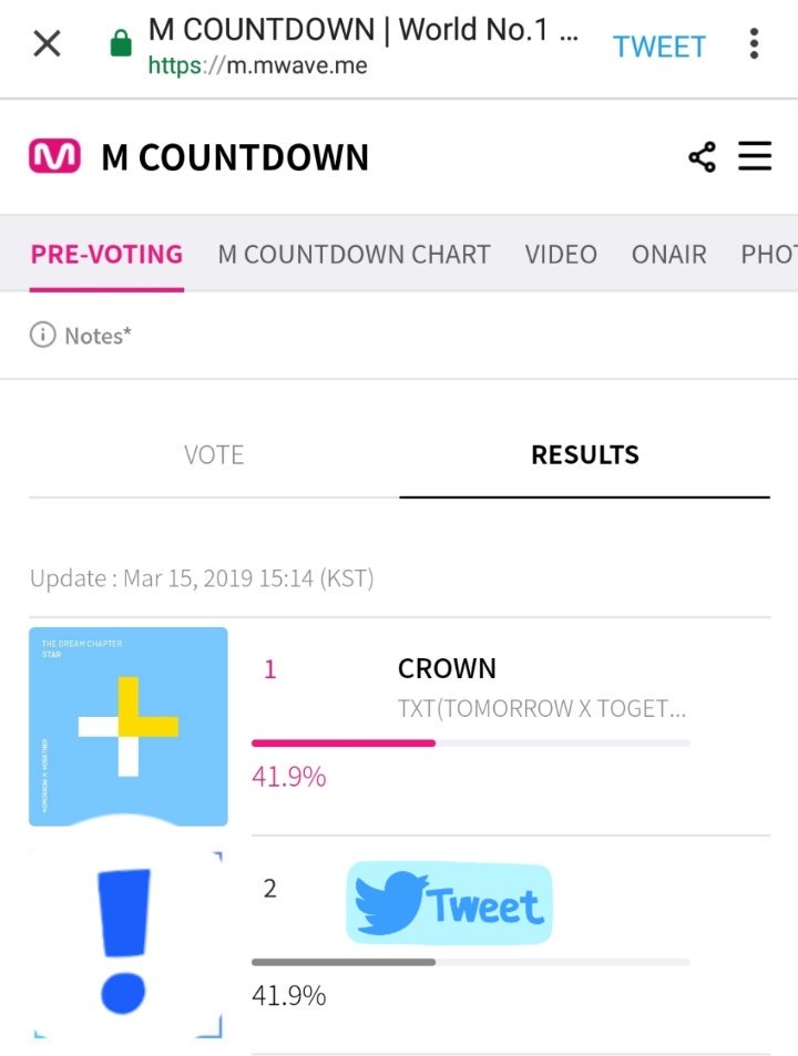 SUPPORT_TXT_TH's tweet photo. RT[⭐] Pre-Vote ของรายการ M countdown ตัดรอบแล้วนะคะ ใครมีกี่IDนำมาโหวตเลยค่ะ เพราะปิดโหวตพรุ่งนี้7โมงเช้า คะแนนไม่ปลอดภัย โหวตจะนำไปคิดเป็น10%ในรายการค่ะ

โหวตผ่าน https://t.co/LOuozd98EC

#TOMOROW_X_TOGETHER #TXT @TXT_members https://t.co/ejVc7ikLS7