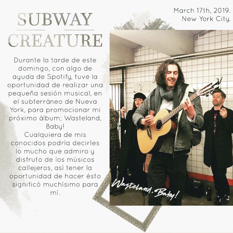 tearymountain's tweet photo. — 𝑺𝒖𝒃𝒘𝒂𝒚 𝑪𝒓𝒆𝒂𝒕𝒖𝒓𝒆
📌New York City. 

Algunos temas de mi álbum 𝐻𝑜𝑧𝑖𝑒𝑟 y una pequeña introducción a mi siguiente obra; 𝑊𝑎𝑠𝑡𝑒𝑙𝑎𝑛𝑑, 𝐵𝑎𝑏𝑦!
Dentro de poco estaré revelando su fecha de lanzamiento, espero con ansías ver sus reacciones. https://t.co/453jTfBB01