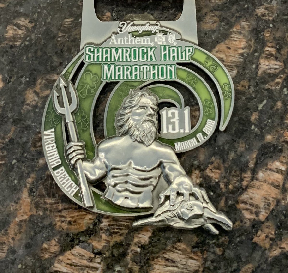 A Shamrock Half Marathon in the books. Finished in 1:57:17 early this morning!