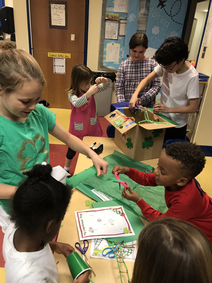 prekhedgehogs's tweet photo. Our 5th grade buddies came down to assist with building our Leprechaun Traps!! Will we be able to trap that sneaky Leprechaun? #trinitylearns #trinityplays https://t.co/9Q9mNd8lBx