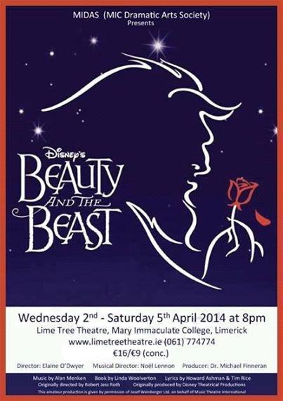MIDAS_MIC's tweet photo. Show Throwback 15/20 is our second Disney classic 'Beauty and the Beast', which MIDAS had the pleasure of perfoming in 2014 🎉

Don't miss this years Spring Musical #AChorusLine in the @LimeTreeTheatre this Wednesday (20th) to Saturday (23rd) 🎭🎭

➡️https://t.co/LJrtihpey2 https://t.co/IUnRJvvXMB