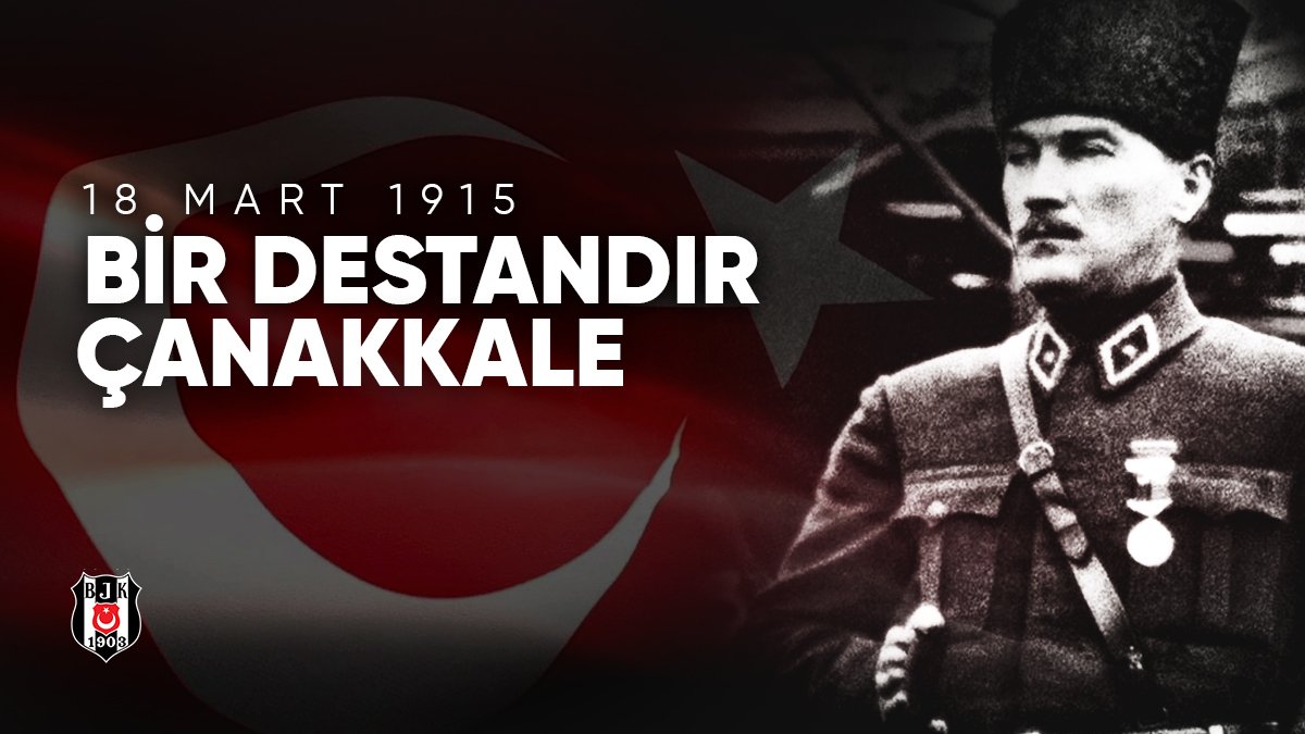 Besiktas's tweet photo. Çanakkale Şehitlerimizi, Gazilerimizi Saygıyla ve Rahmetle Anıyoruz
https://t.co/ReDCtok0YP
#Beşiktaş https://t.co/eP8EYFlBJb