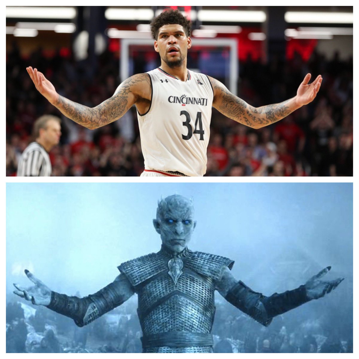 Jarron Cumberland: 33 points, 8 rebounds. #Bearcats