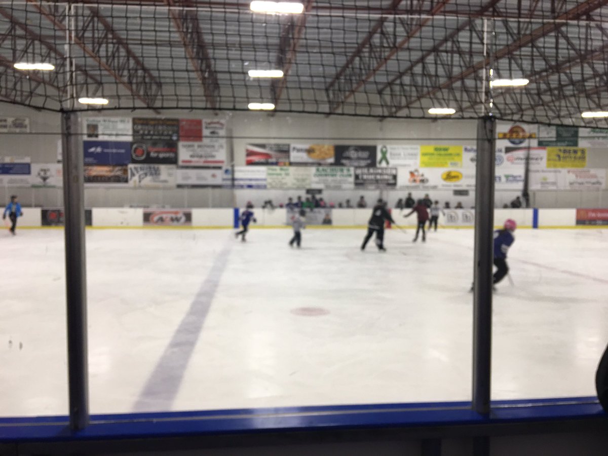 PAringette's tweet photo. End of season kids vs parents wind up #ringette game. https://t.co/1yQbyrQiru