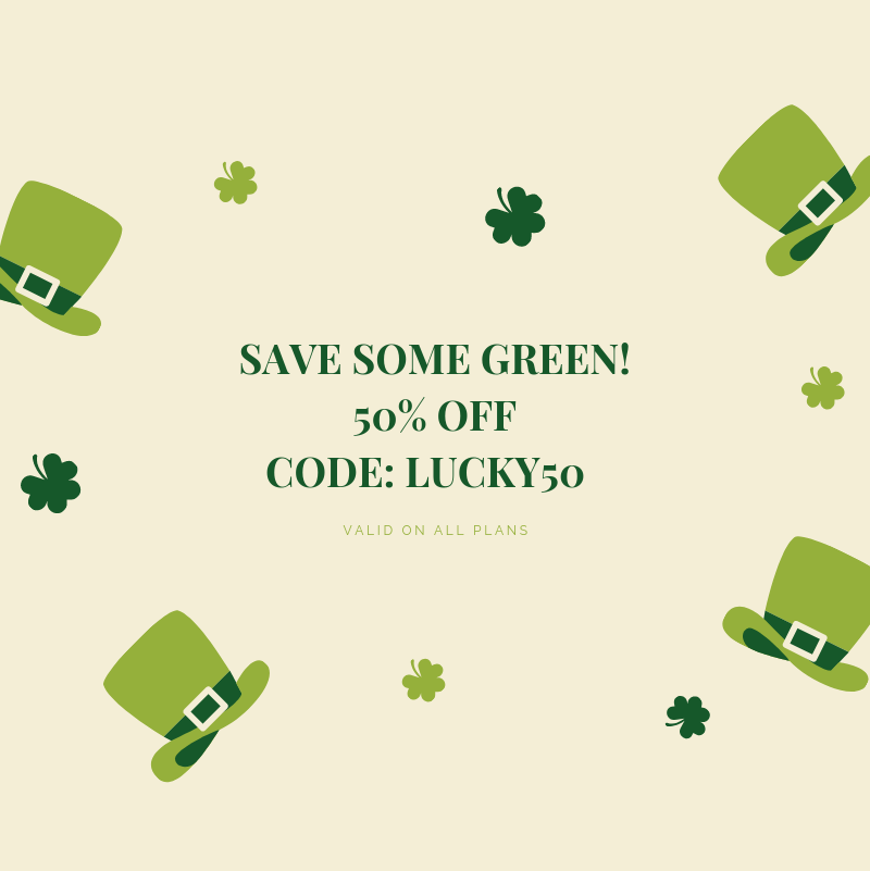 bandvista's tweet photo. Happy St. Patrick's Day! https://t.co/K4IhFIRRVd 

Save some GREEN when you upgrade your website with BandVista. Enter coupon code LUCKY50 at checkout. 

This promotion is good for the next 48 hours and can be used by new and existing customers alike! #StPatricksDay https://t.co/8PsYVecfsy