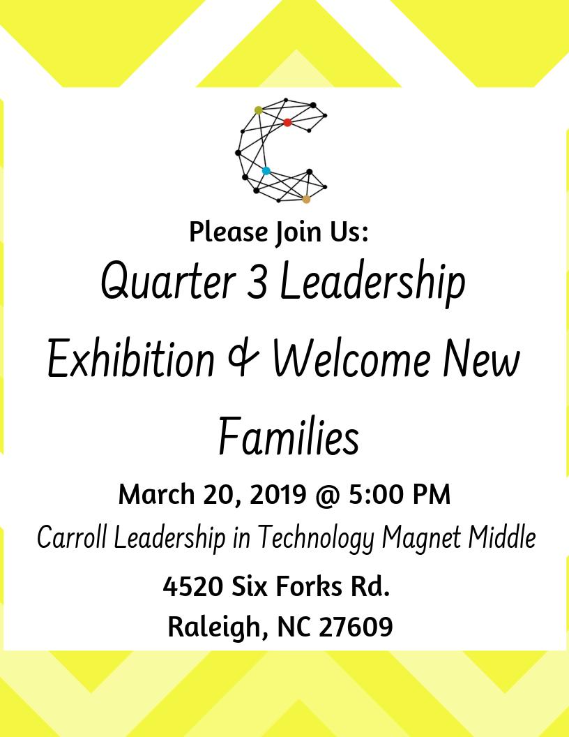 MarySzabo52's tweet photo. We can't wait for our Quarter 3 Leadership Exhibition, Welcome New Families, and Student-led Conferences Night this Wednesday from 5:00-7:00 @CMMSCougars ! Our wonderful @CMMSPTA has organized food trucks so bring your appetite! #WeAreCarroll https://t.co/R4GnNd7YQz