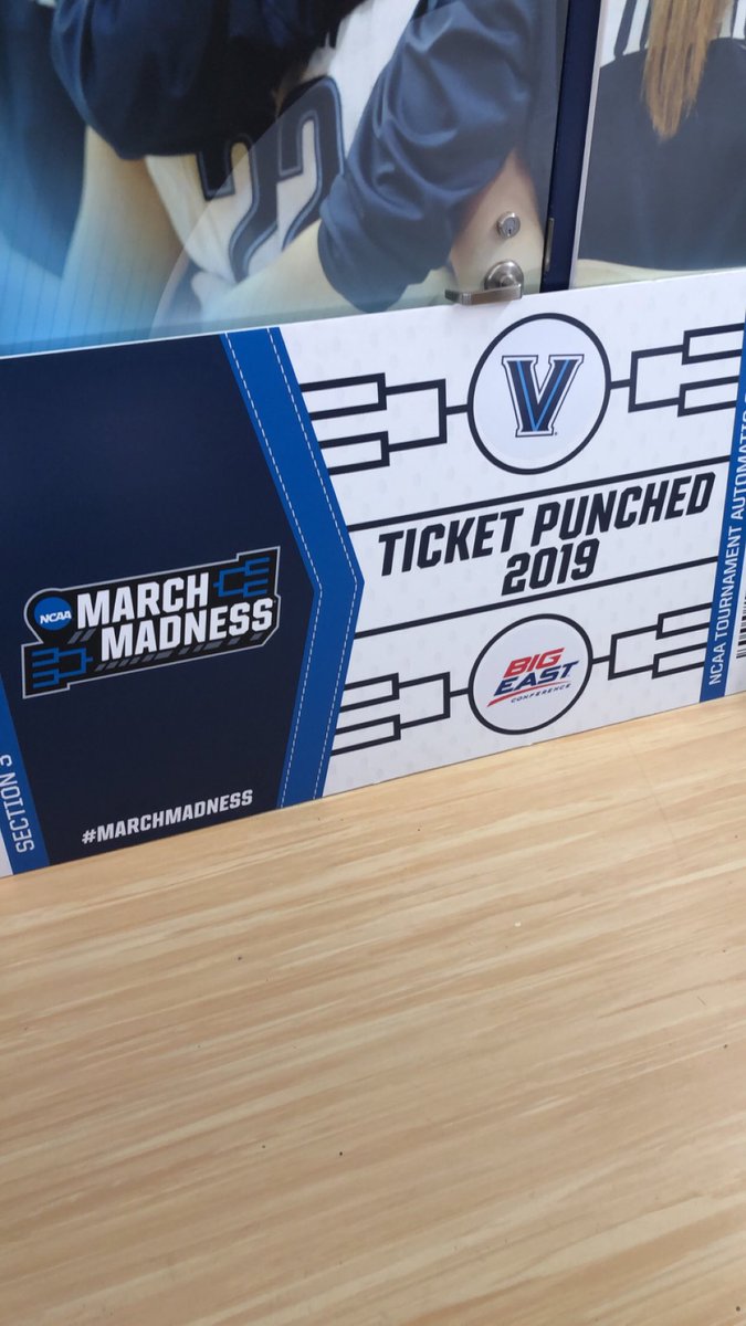 Our ticket is officially punched to March Madness 2019. Looking forward to a great #SelectionSunday.
