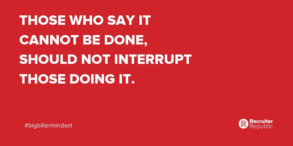RecRepublic's tweet photo. LISTEN UP RECRUITERS!
Don't let other people drag you down with them!

Visit the link below to search for job with more motivated people just like you! Or call our team for initial confidential discussion.

https://t.co/mUZ1EImZmW

#BigBillerMindset #MondayMotivation https://t.co/aXshPUu1U7
