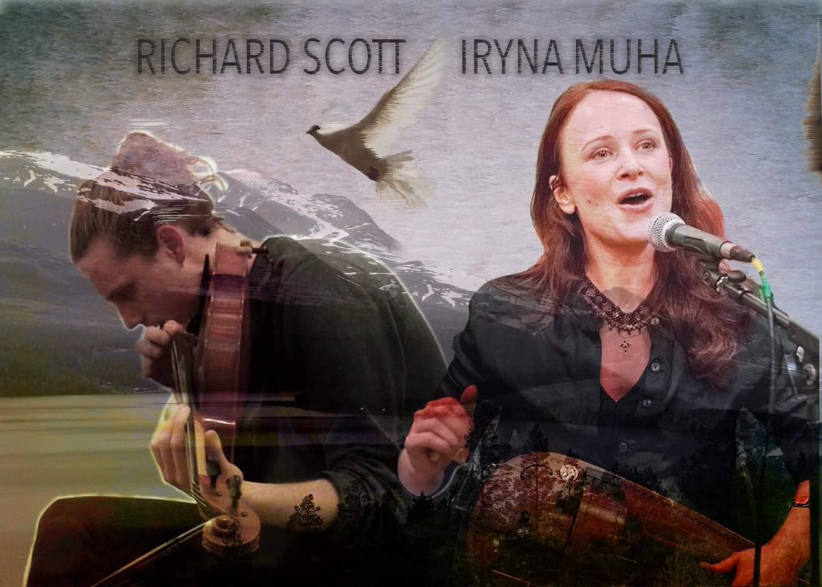 IrynaMuha's tweet photo. Looking forward for the next #SurgeInSpring, we will be presenting our collaboration with @RichardScott and mix of #European  #easterneuropean #tunes and songs on #hurdygurdy #violin and #guitar #worldmusic @mac_birmingham https://t.co/hWY3TfVIqm