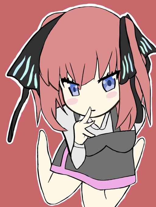 さんイナさんがTwitterに投稿した中野二乃(五等分の花嫁)のイラスト。