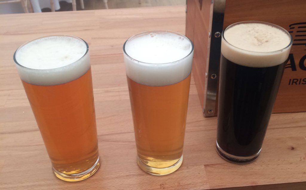 After pouring 3 pints of his recent brews, Gary our brewer, “Was told as a kid it is bad form to brag but sometimes it”s hard not to.”
Brewery boss,”Bragging rights granted, tastes awesome!”