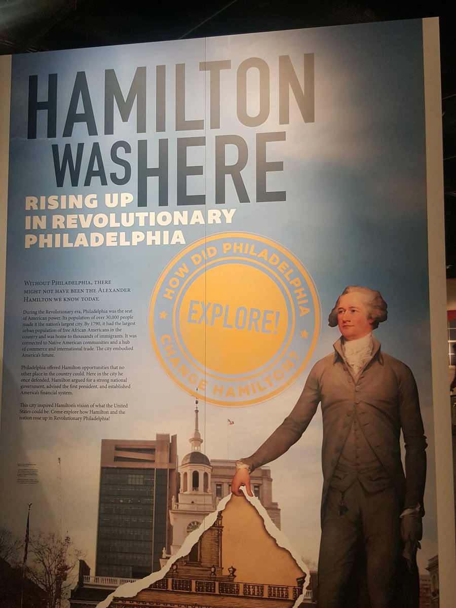TheAHASociety's tweet image. We&apos;re at the @AmRevMuseum for the last day of the #HamiltonWasHere exhibit...but don&apos;t miss out on six more months of the #yearofhamilton programming and artifacts at the museum #howrevolutionary