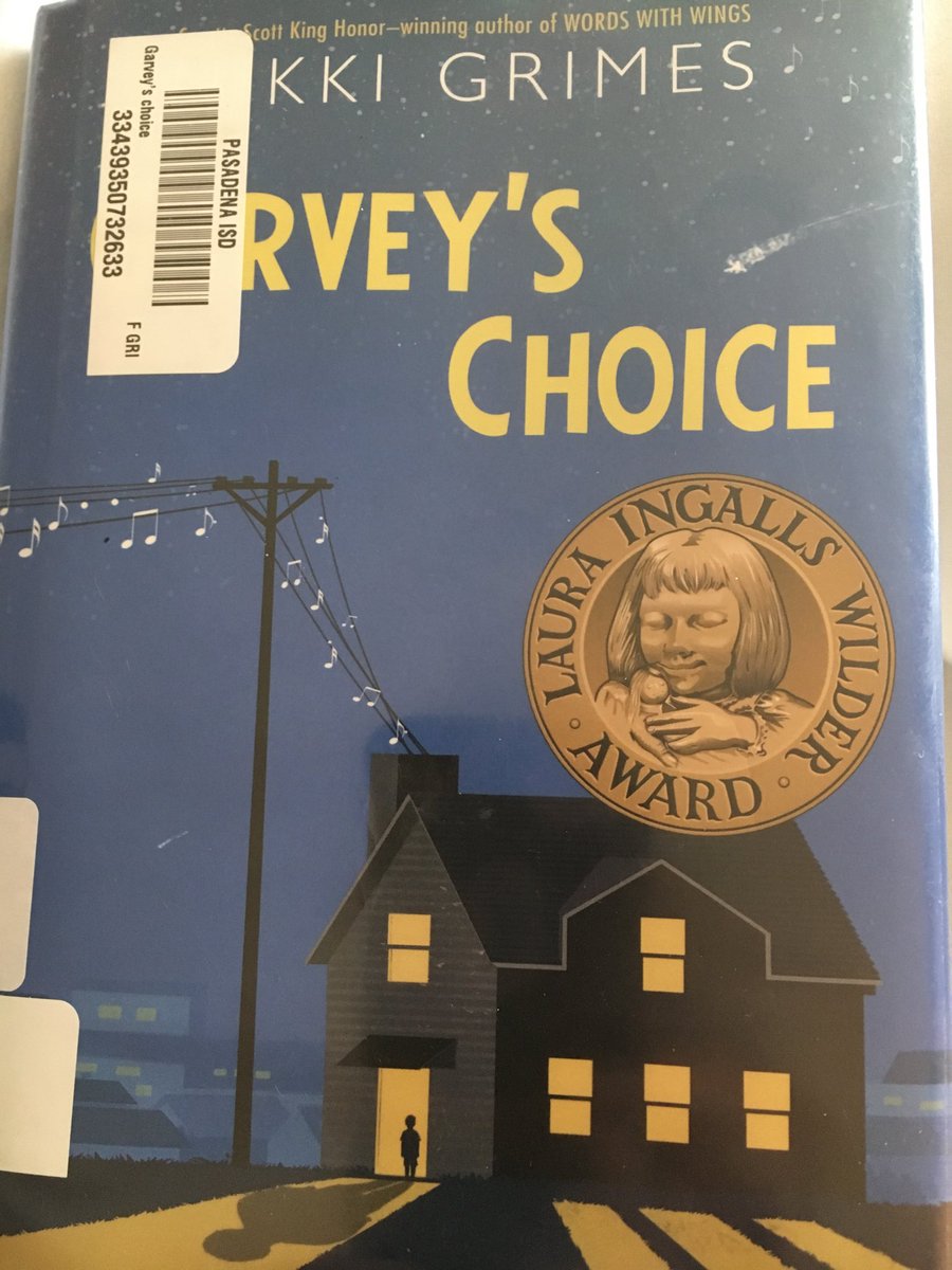 PaigeDSchwartz's tweet photo. Nikki Grimes’ award-winning book, Garvey’s Choice, is about a boy who feels that he is a disappointment to his dad.  Grimes tells the story using Tanka, a Japanese poetry form.  Great book for characters’ feelings and traits! #LLLS6336@uhclliteracy#buildyourstack https://t.co/payKdG5Enr